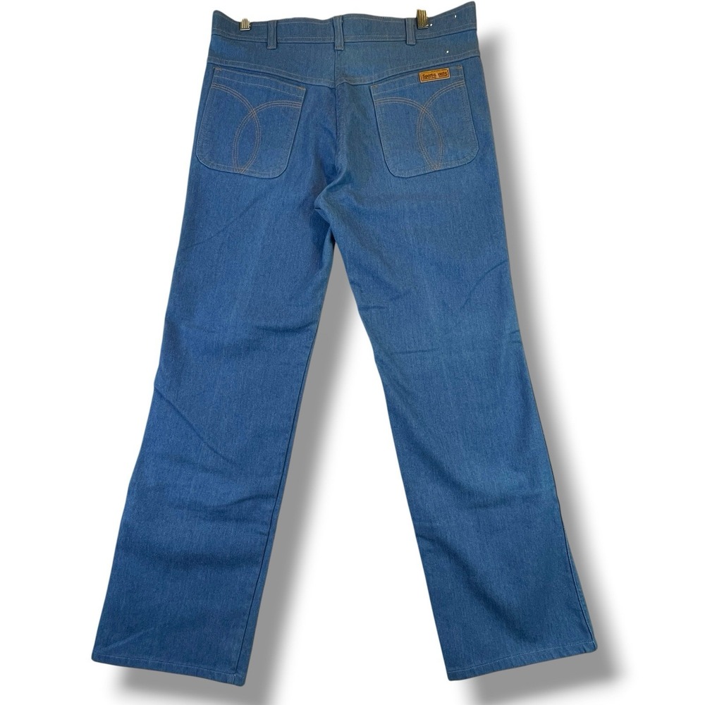 Vintage Sport Abouts Denim Pants Jeans Leisure Big Yank Disco‎ Retro USA 34 X 30